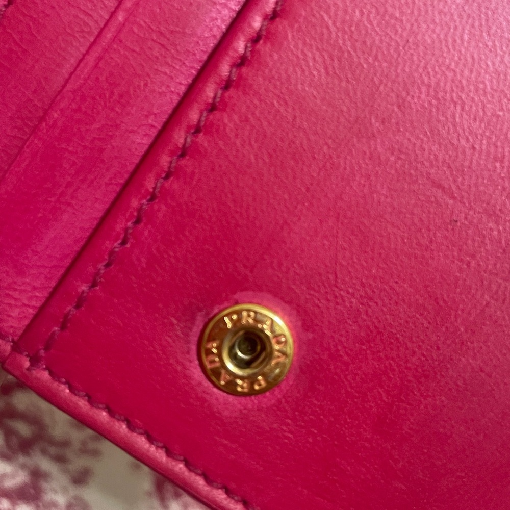 Prada Pink Leather Clutch Wallet - Picture 11 of 12